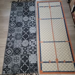 2pcs Exquisite Design Shawl Wrap Scarf - Checkered & Floral